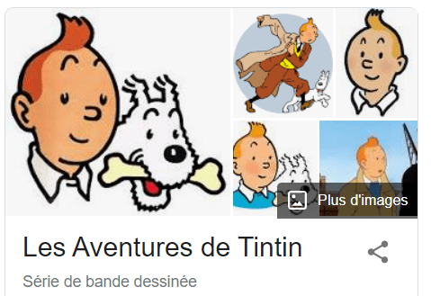 BD Tintin - Les Aventures de Tintin