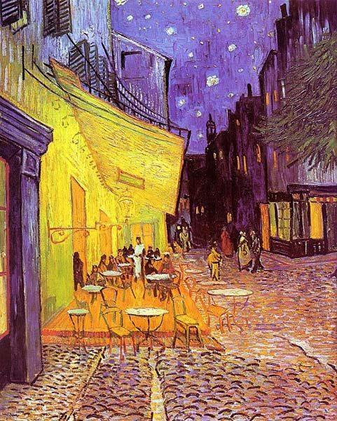 VAN GOGH - Terrasse du café le soir (1888)